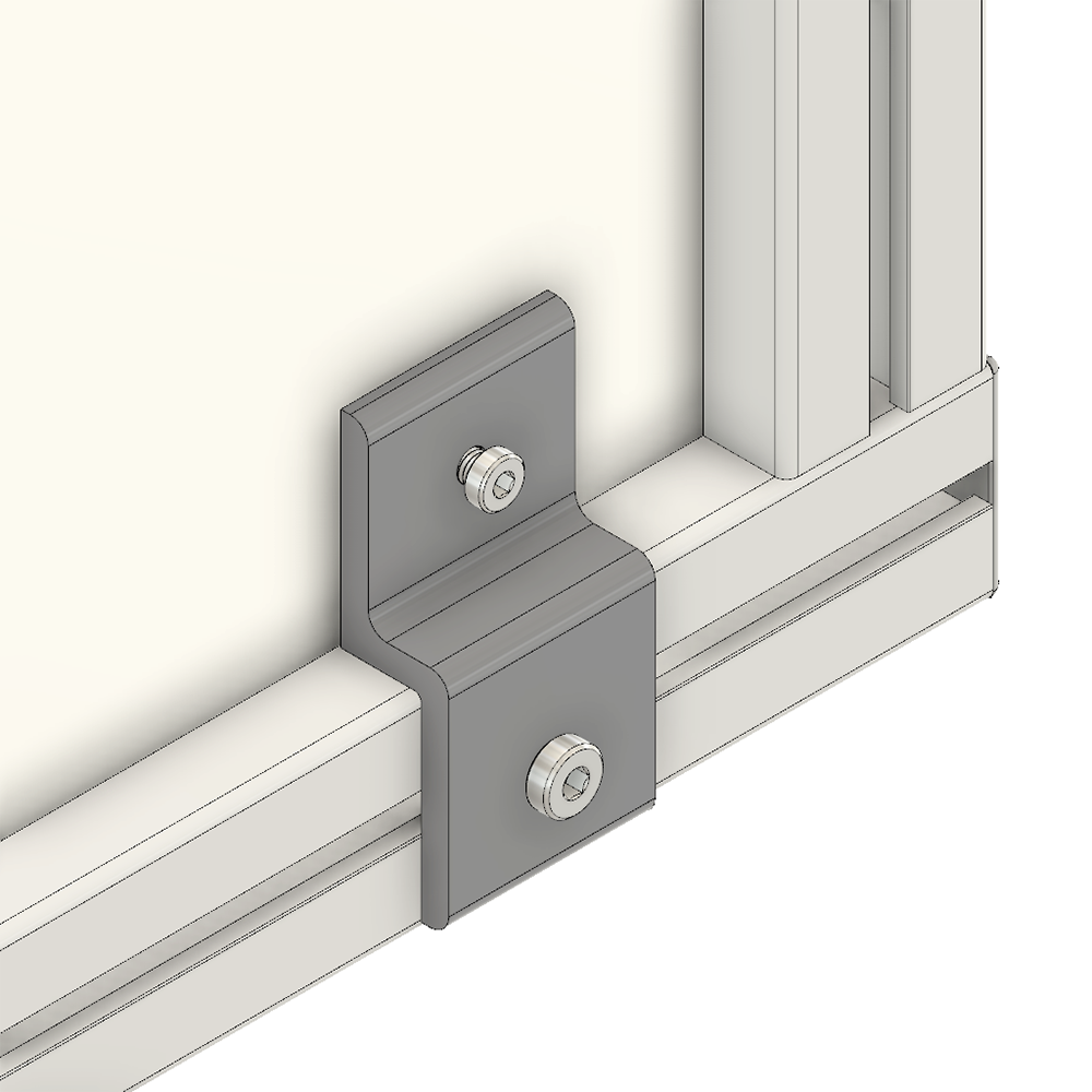 64-030-1 MODULAR SOLUTIONS PANEL CLAMP<br>WIRE MESH PANEL HOLDER SIZE 45 W/ HARDWARE